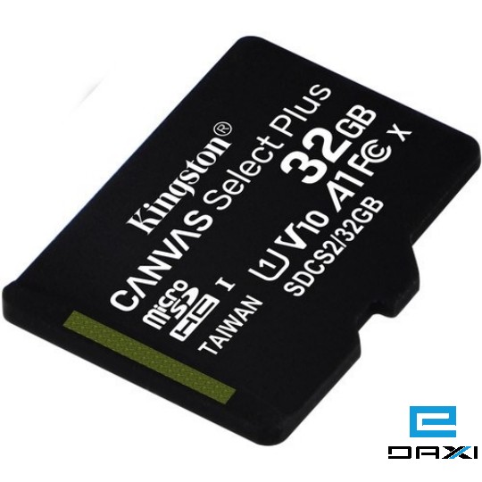 მეხსიერების ბარათი, kingston 32GB, SDCS2/32GB, Canvas Select Plus microSD Card Class 10 Up to 100 MB/s