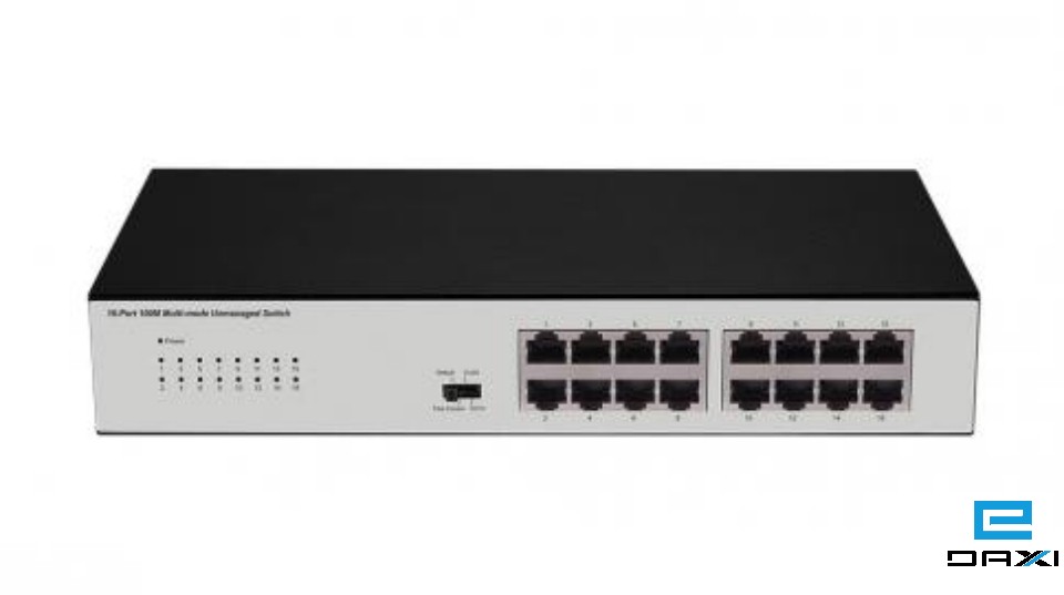 არამართვადი სვიჩი, Switch 16 Port 100MB, BDCOM S1016C, ლითონის კორპუსით