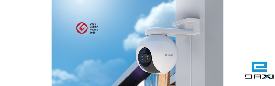 WiFi ვიდეო სამეთვალყურეო კამერა 2MP 2.8mm-12mm Dual-Lens, Ezviz CS-C8PF-A0-6E22WFR, Pan & Tilt Wi-Fi Camera