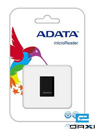 მიკრო ჩიპის წამკითხველი, SD-Card To USB, AM3RBKBL, ADATA MICROREADER VER.3--RETAIL BLACK