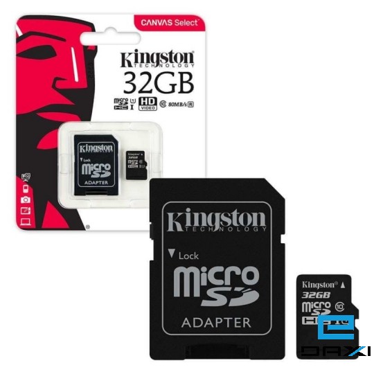 Memory Card, MicroSD Kingston 32GB, Class 10