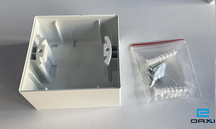 როზეტის გარე კოლოფი, VISAGE, Surface-Mounted Box (თეთრი)