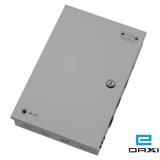 კვების ბლოკი გამანაწილებელი კოლოფით, Power Supply, VP-B12V-10A, 18CH