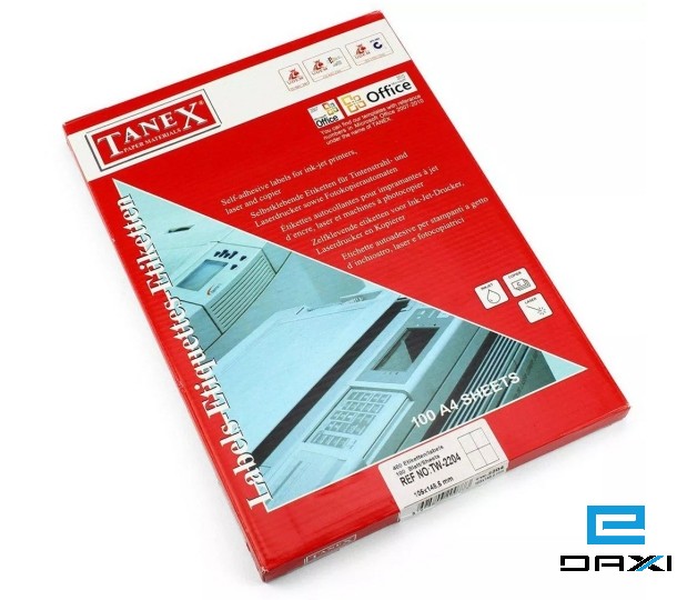 ლეიბლი TW2044, 48.5x25.4mm (44PCS)