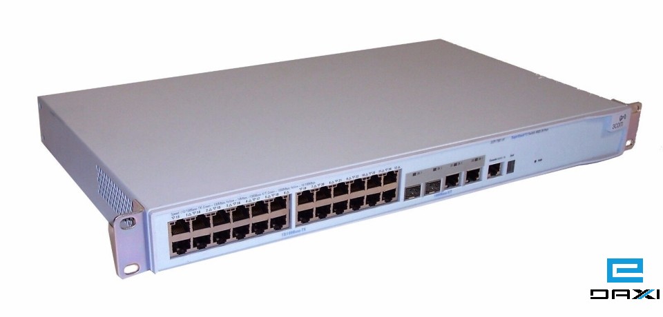 მართვადი სვიჩი 24Port POE, 3Com Gigabit Switch