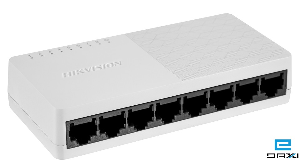 არამართვადი სვიჩი 8 Port, Hikvision DS-3E0108D-O