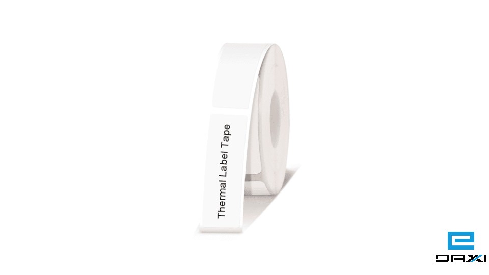 წყალგამძლე წებოვანი ეტიკეტის ქაღალდი, 12მმ*30მმ - 220ც, E10 ხელის პრინტერისთვის, AAE12*30, თეთრი