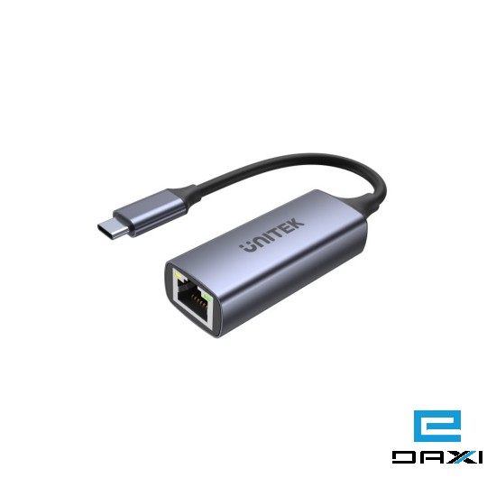გადამყვანი Type-C to LAN, U1312A, UNITEK USB3.1 Type-C Gigabit Ethernet Adapter, Space Grey