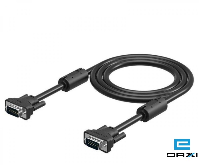 VGA Cable, 1.5M Black, VAG-B04-B150, Vention VGA(3+6) Male to Male