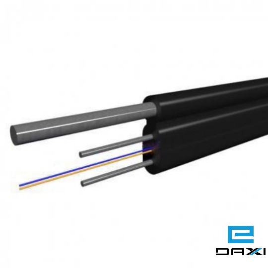 ოპტიკური 2 წვერიანი გარე გამოყენების დროფ კაბელი