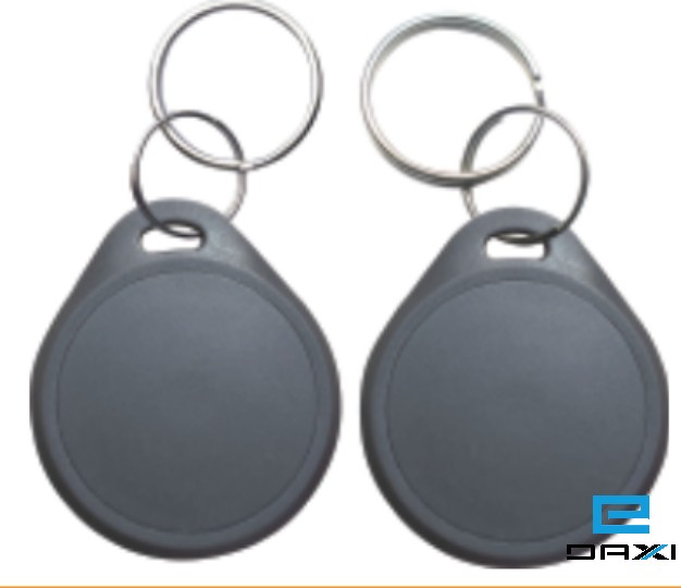 ფერადი ბრელოკი ჩიპით, RFID Keyfob Tags 125KHz, TK4100 Chip, HC-KF-08 Grey
