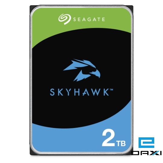 მყარი დისკი 2TB HDD, Seagate SkyHawk Surveillance ST2000VX017, 3.5'', SATA 6Gb/s/256mb