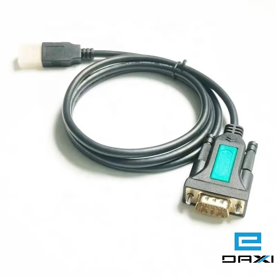 გადამყვანი, USB RS232 to DB9 Male ჩable, 1M, PL2303GT Black