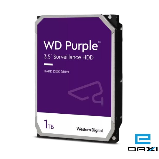 მყარი დისკი HDD 1TB, Western Digital WD10PURU-78 5400rpm SATA 6.0Gbps.64KB Hard Drive