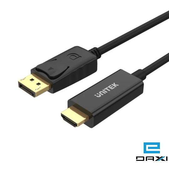 DP-კაბელი ,UNITEK 1.8M DisplayPort to HDMI Male Cable, Y-5118CA