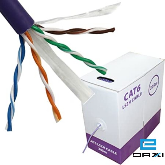 ქსელის კაბელი, HUNKA KABLO, CAT6E, FTP, 25 AWG, 100% სპილენძით (305m)