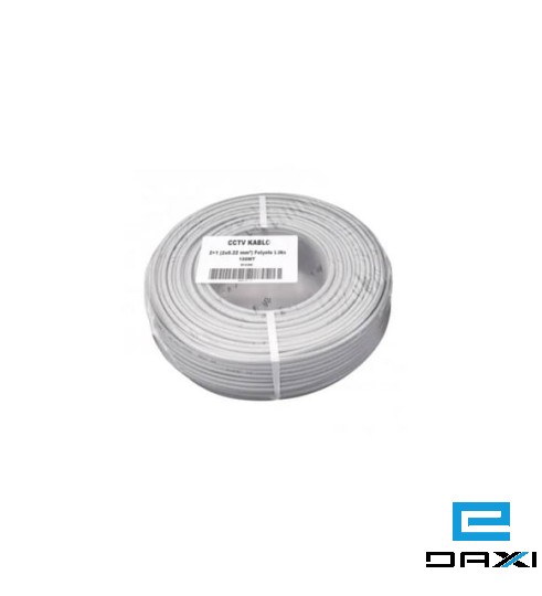 ელ. სადენი CCTV 2+1 (0.22+2X0.22MM) BORSAN KABLO (100m)