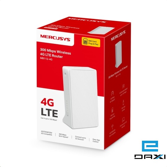 როუტერი Mercusys MB112-4G, 300Mbps Wireless N 4G LTE Router
