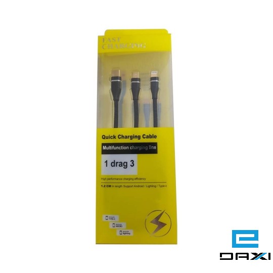 ტელეფონის USB სადენი, (1 drag 3) Fast Charging