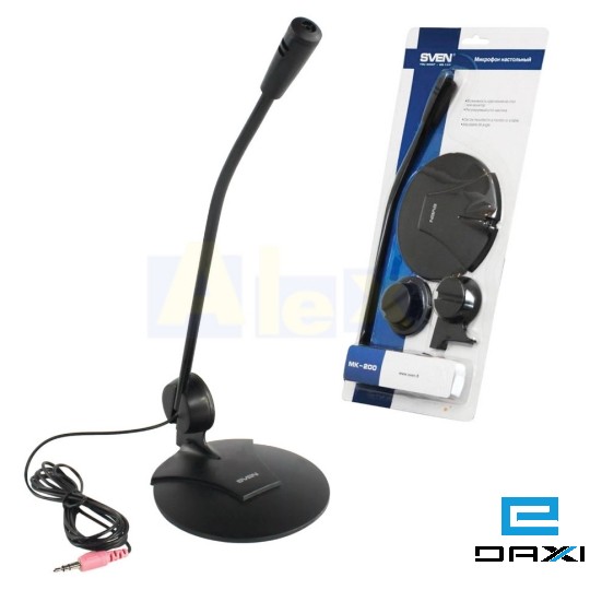 მიკროფონი, MK-200, SVEN Microphone , 1,8m Black