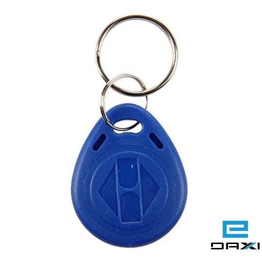 ფერადი ბრელოკი ჩიპით (მრავალჯერადი), RFID Keyfob Tags 125KHz, TK4100 Chip, Blue