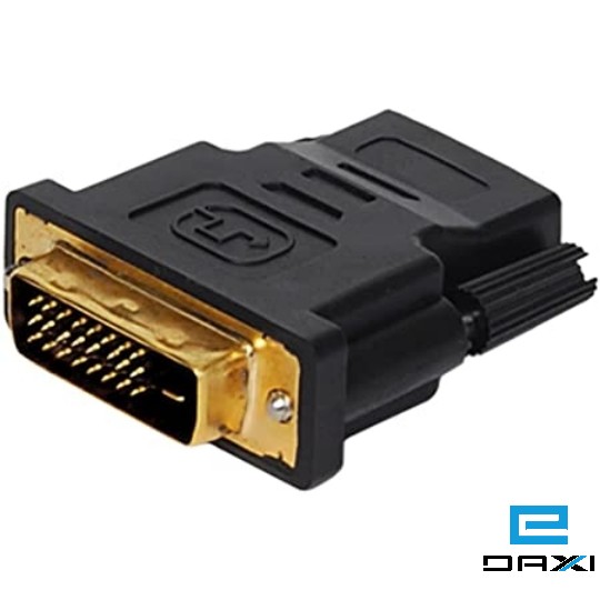 გადამყვანი, DVI to HDMI, DVI-D(24+1)male to HDMI female adaptor Black
