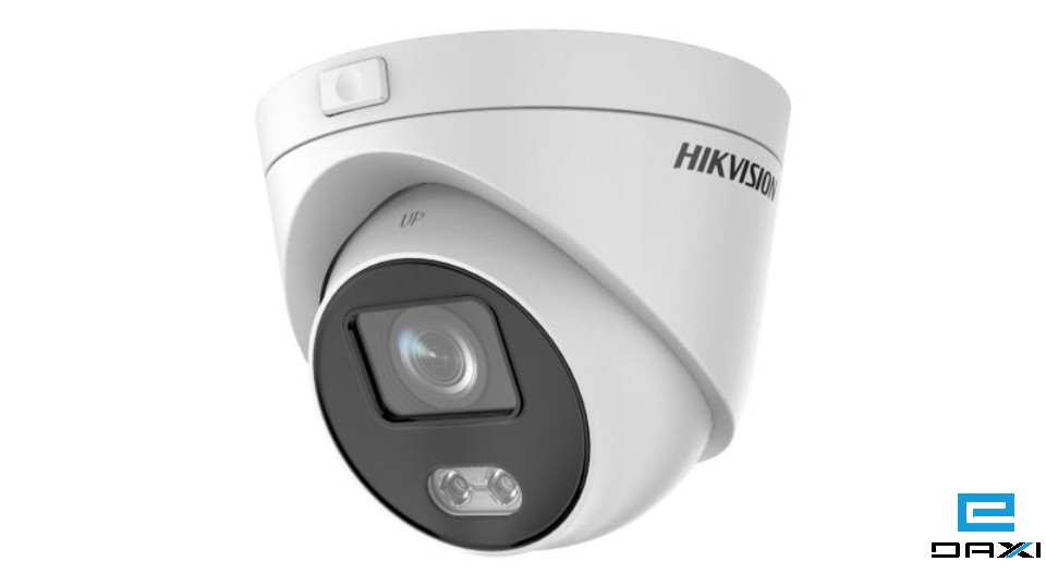 ქსელური სამეთვალყურეო კამერა 2MP 2.8mm, Hikvision DS-2CD2327G3E-L, Turret, WL 30m, ColorVu, SDcard