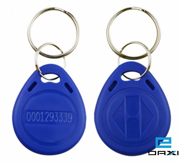 ფერადი ბრელოკი ჩიპით, RFID Keyfob Tags 125KHz, TK4100 Chip, HC-KF-02 Black