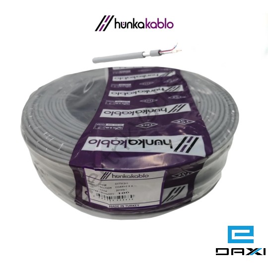ელ. სადენი, HUNKA KABLO, CCTV, 2+1, 0.22+2X0.22MM (100M)