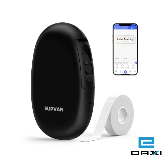 SUPVAN E10 Mini Bluetooth Label Printer (შავი)