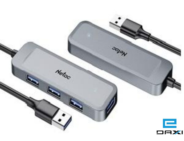 გადამყვანი USB-A to USB3.0*4 NT08WF11-30GR, Netac USB Hub WF11