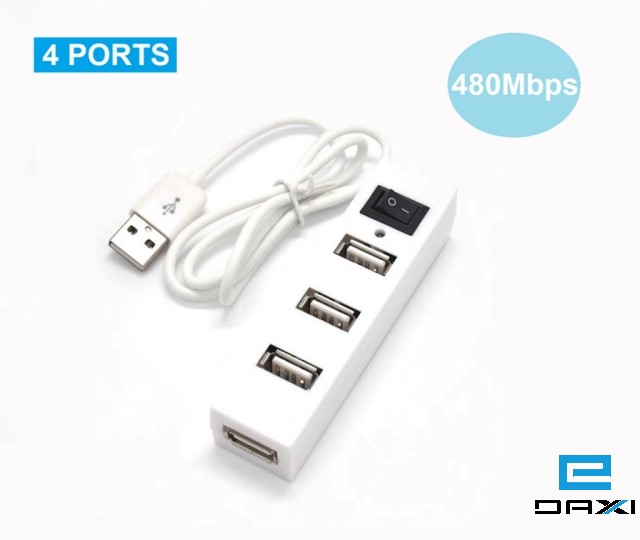 USB ჰაბი, 4 port USB 2.0 HUB, 0.5m, 4P/0,5, KDHUB5011A