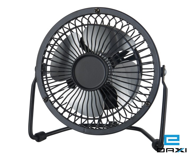 Portable mini 4 inch USB Personal Desktop Fan, Black