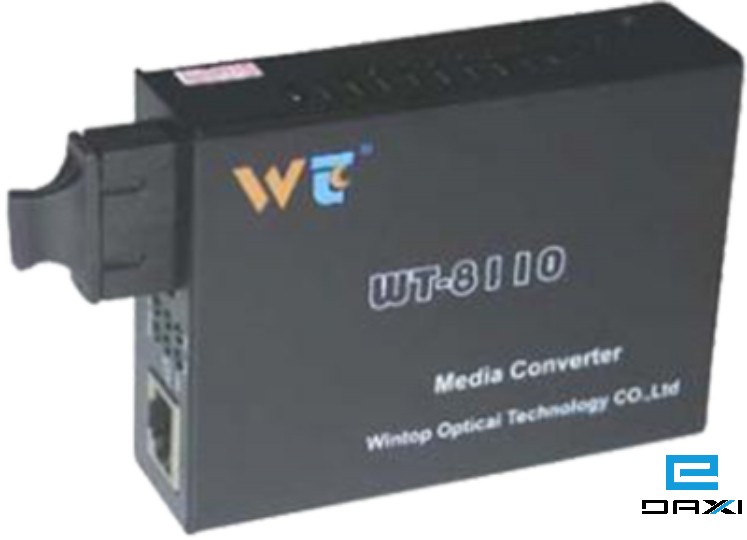 Media converter 10/100/1000M, WT-8110GSB-11-20B-AS, 1550/1310nm WDM BiDi 20Km SC