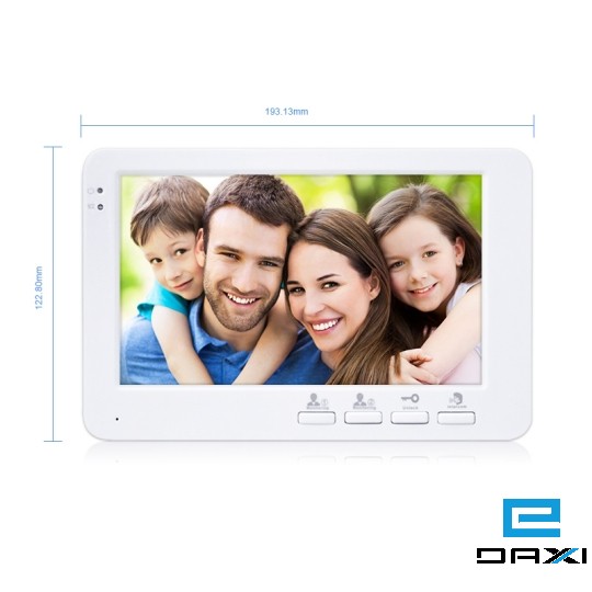 დომოფონი, 7 ინჩიანი მონიტორით, მეხსიერების ბარათის მხარდაჭერით 84705K/AHD