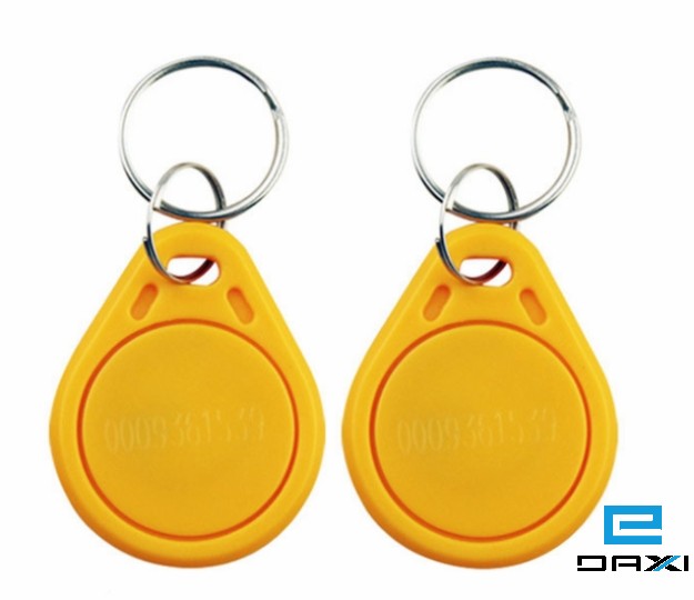 ფერადი ბრელოკი ჩიპით, RFID Keyfob Tags 125KHz, TK4100 Chip, HC-KF-03 Green