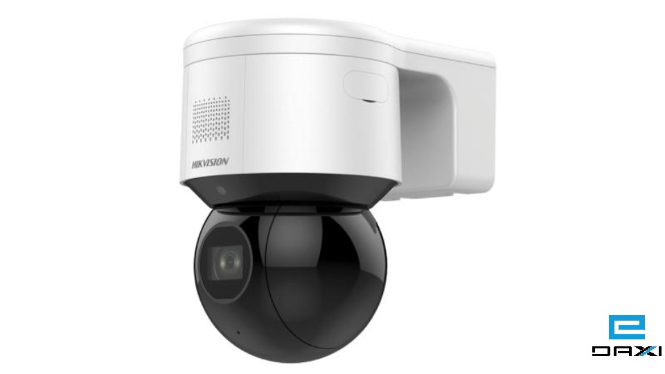 ქსელური სამეთვალყურეო კამერა Hikvision 4MP, 4x Optical Zoom, Dome, IR50m, WL6m, DarkFighter, Micro SD, Mic