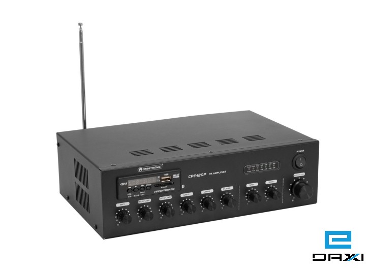 ხმის გამაძლიერებელი 120W, OMNITRONIC CPE-120P PA Mixing Amplifier