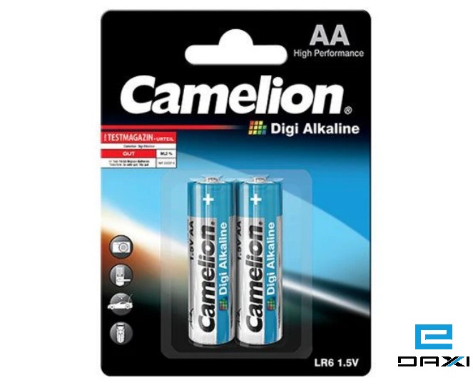 ელემენტი AA 1.5V, Camelion Digi Alkaline, LR6-BP2DG (2 ცალი)