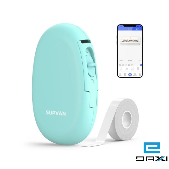 SUPVAN E10 Mini Bluetooth Label Printer (ღია მწვანე)