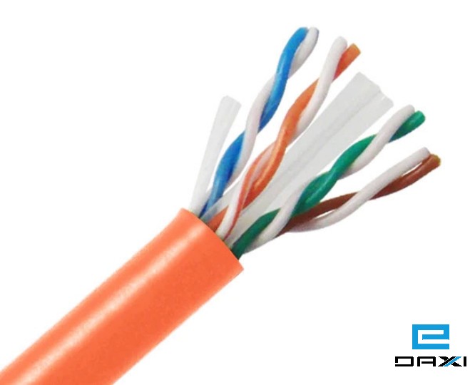 ქსელის კაბელი (ცეცხლგამძლე), HUNKA KABLO, CAT5 FTP 4X2X25 AWG HFFR Orange (305m)