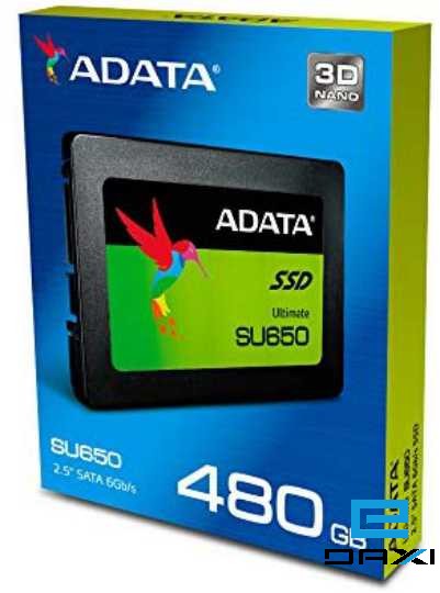 მყარი დისკი SSD 480GB, A-DATA ASU650SS-480GT-R, Sata 3.0, 6Gb/s, R/W Up to 520 / 450MB/s