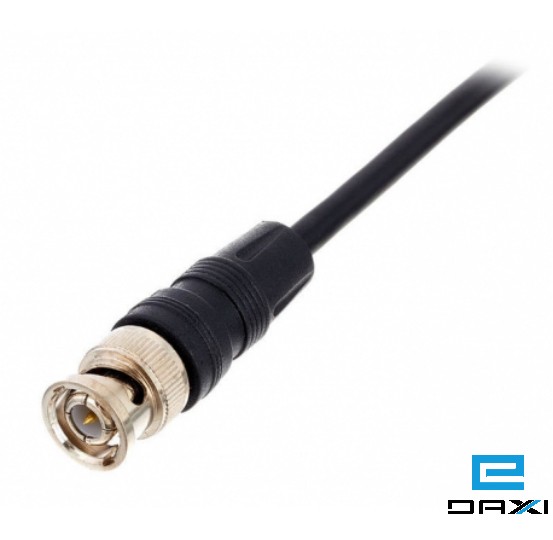 კონექტორი BNC 15მმ სადენით , ( ოქროსფერი )