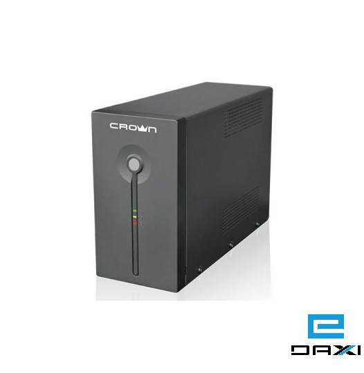 უწყვეტი კვების წყარო UPS CMU-850D, EU CROWN MICRO, UPS 800VA/450W, with 1*12V7AH battery, 2* Universal socket, black