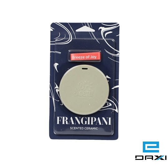 DS SCENTED CERAMIC CIRCLE CALLIGRAPHY (FRANGIPANI)