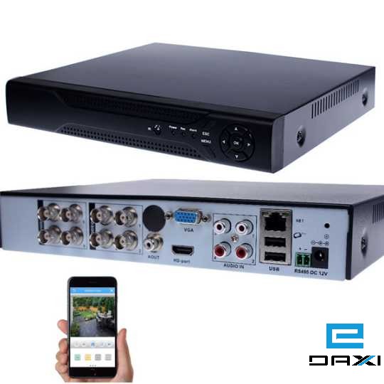 ვიდეო ჩამწერი, HVR 8CH, VDD-XA2108AHS, 4M 5M (5 in 1, compatitable with IP, AHD, TVI, CVI, CVBS)